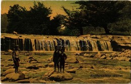 T2 1912 Alsófernezely, Felsőfernezely, Ferneziu, Firiza; Vízesés A Folyónál. Frankovits A. Kiadása / Waterfall In The Ri - Non Classés