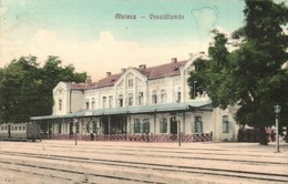 T2/T3 Alvinc, Vintu De Jos; Vasútállomás. Izrael Salamon Kiadása 906. / Bahnhof / Railway Station (EK) - Zonder Classificatie