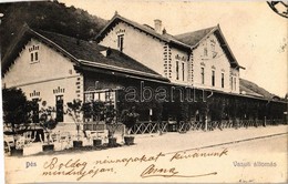 T2/T3 1906 Dés, Dej; Vasútállomás. Gálócsi Samu Kiadása / Railway Station - Non Classés