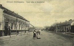 ** T2 Érmihályfalva, Valea Lui Mihai; Vasút Utca, Kaszinó / Railway Street With Casino - Ohne Zuordnung