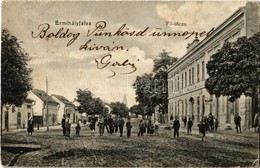 * T3 1908 Érmihályfalva, Valea Lui Mihai; Fő Utca, Rosenfeld Lajos üzlete. Zih Rezső Kiadása / Main Street And Shop  (Rb - Non Classés