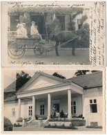 Gyalu, Gilau; Gallus-kúria Kastély, Tulajdonosok 1907-ben ás 1942-ben / Castle With Owners In 1907 And 1942 - 2 Db Fotó  - Non Classés