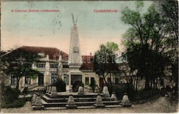 T2/T3 1910 Gyulafehérvár, Alba Iulia; A Custozai ütközet Emlékoszlopa. Weisz Bernát Kiadása / Prussian-Italian-Austrian  - Ohne Zuordnung