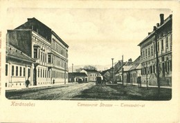 T2 1913 Karánsebes, Caransebes; Temesvári Utca / Street - Non Classés