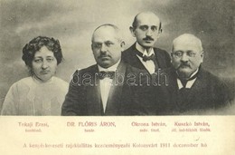 * T2 1911 Kolozsvár, Cluj; Dr. Flóris Áron Kenyérkereseti Rajzkiállításának Kezdeményezői: Tokaji Erzsi, Dr. Flóriás Áro - Ohne Zuordnung