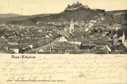 T2/T3 1908 Kőhalom, Reps, Rupea; Látkép A Templommal és Várral, Fő Utca / Main Street, Church, Castle  (EK) - Ohne Zuordnung