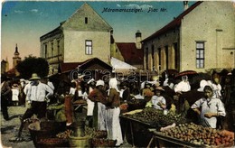 * T2/T3 Máramarossziget, Sighetu Marmatiei; Piac Tér árusokkal. Weisz Elemér Kiadása / Market With Vendors - Non Classés