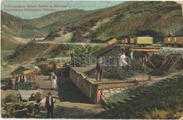 T2/T3 1915 Mehádia, Mehadia; Kőszénbánya Uránia Tárna, Iparvasút, Bányászok / Kohlenbergbau Uránia Stollen / Coal Mine,  - Non Classés