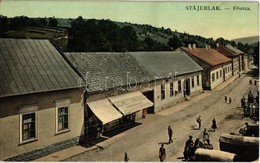 T2 1922 Stájerlak, Steierdorf (Anina); Fő Utca, Piac, Scheitzner Ignácz üzlete és Saját Kiadása / Main Street With Shop  - Non Classés