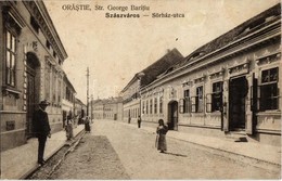 ** T3 Szászváros, Broos, Orastie; Sörház Utca. Weisz Dezső Kiadása / Strada Georger Baritiu / Street View (r) - Non Classés