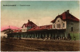 T2/T3 1916 Székelykocsárd, Kocsárd, Lunca Muresului; Vasútállomás / Bahnhof / Railway Station (EK) - Ohne Zuordnung