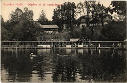 T2 1909 Szováta-fürdő, Baile Sovata; Medve-tó és Cukrászda, Fürdőzők / Lake And Conectionery, Bathing People - Ohne Zuordnung