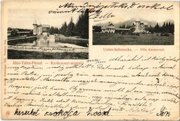 T2/T3 1902 Alsótátrafüred, Unter-Schmecks, Dolny Smokovec (Magas-Tátra, Vysoké Tatry); Karácsonyi Nyaraló. Feitzinger Ed - Non Classés