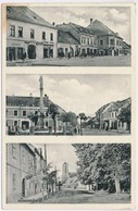 T2/T3 1934 Bazin, Bösing, Bözing, Pezinok; Fő Tér, Járásbíróság, Utca, Szobor, J. Werner üzlete, Dohánybolt . M. Proksa  - Sin Clasificación