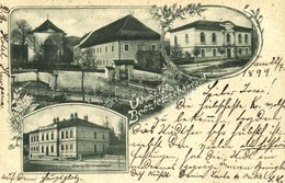 T2/T3 1899 (Vorläufer!) Besztercebánya, Banská Bystrica; Evangélikus Templom, Gimnázium és Leány Iskola / Lutheran Churc - Zonder Classificatie