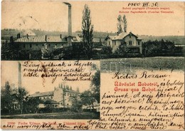 T2 1900 Bobót , Bobot (Trencsén, Trencín); Papírgyár. Fuchs Vilmos Kiadása / Papierfabrik / Paper Factory - Non Classés