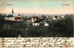 T2/T3 1905 Csízfürdő, Kúpele Cíz; Látkép A Református Templommal. Fogel Mór Kiadása Miskolc-Csiz / General View With The - Non Classés