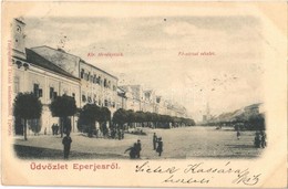 T2 1900 Eperjes, Presov; Fő Utca, Kir. Törvényszék. Divald / Main Street, Tribunal Court - Non Classés