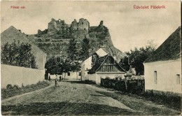 T2 Fülek, Filakovo; Vár, Utca. Kiadja Tamás Imre / Filakovsky Hrad / Castle, Street View - Non Classés