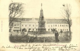 T2/T3 1899 (Vorläufer!) Igló, Zipser Neudorf, Spisská Nová Ves; Honvéd Emlék. Szútor Tivadar Kiadása / Military Monument - Non Classés