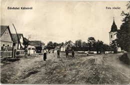 T2 1912 Kálnó, Kalinovo; Fő Utca, Templom, Gémeskút. Gandl Józsefné Kiadása / Main Street, Church, Well Pole (shadoof) - Non Classés