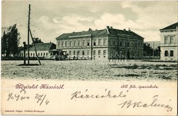 T2/T3 1899 Kassa, Kosice; Állami Felső Ipariskola, Lóvasút / School, Horse-drawn Carriage  (EK) - Ohne Zuordnung
