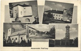 * T3 Kecerpeklény, Kecerovské Peklany (Kecer, Kecerovce); Kastély, Templom, Utca. Alex. Princz Kiadása / Castle, Church, - Ohne Zuordnung