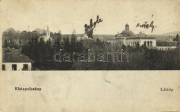 * T2/T3 1918 Kistapolcsány, Topolcianky; Iskola, Templom, Gróf Keglevich Kastély / School, Church, Castle (Rb) - Ohne Zuordnung