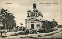 T2 1914 Komárom, Komárnó; Kossuth Lajos Tér, Kápolna. Laky Béla Kiadása / Square, Chapel - Ohne Zuordnung