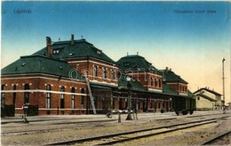 T2 Lipótvár, Újvároska, Leopoldov; Stanica / Vasútállomás / Bahnhof / Railway Station + 'LIPÓTVÁR PU' - Non Classificati