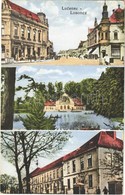 T2 Losonc, Lucenec; Utcaképek / Street Views + '1938 Losonc Visszatért' So. Stpl - Non Classés