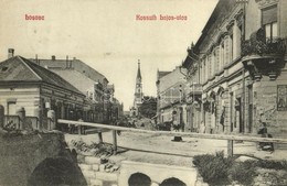 T2 1908 Losonc, Lucenec; Kossuth Lajos Utca, üzletek / Street, Shops - Non Classés