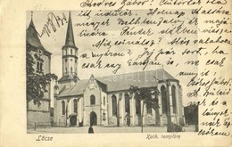 T2/T3 1905 Lőcse, Levoca; Katolikus Templom / Church (EK) - Non Classés