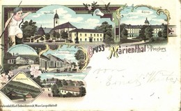 T3/T4 1898 (Vorläufer!) Máriavölgy, Marienthal, Marianka, Mariatál (Pozsony, Pressburg, Bratislava); Kastély, Templom, V - Non Classés