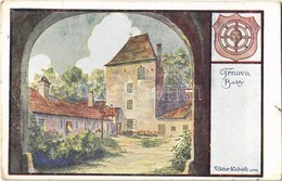 T2/T3 1924 Nagyszombat, Tyrnau, Trnava; Bástya / Basty / Tower. Art Nouveau S: Viktor Kabáth - Non Classés