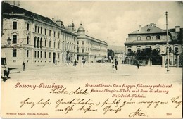T1/T2 1899 (Vorläufer!) Pozsony, Pressburg, Bratislava; Grassalkovich Tér, Frigyes Főherceg Palota, üzlet / Square, Pala - Non Classés