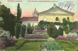 T2 1916 Semse, Sömse, Semsa; Gróf Semsey László Kastélya és Park / Castle And Park - Non Classés
