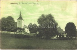 T2 1915 Szemelnye, Semelnye, Smilnó, Smilno (Bártfa, Bardejov); Templom. Divald Károly Fia / Church - Non Classés