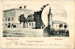 T2 1900 Szenc, Szempcz, Senec; Templom Tér, Főszolgabírói Hivatal. Willner Ármin Kiadása / Church Square, Court, Judge's - Non Classés