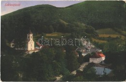 T3 Szklenófürdő, Sklené Teplice; Látkép Templommal / General View With Church (ázott / Wet Damage) - Non Classés