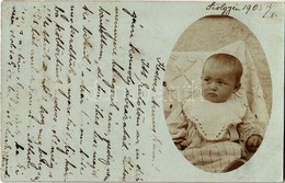 T2/T3 1905 Szőgyén, Szölgyén, Svodín; Kisgyermek / Child. Photo (fl) - Non Classés