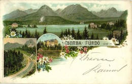 T2/T3 1899 (Vorläufer!) Tátra, Vysoké Tatry; Csorda-fürdő / Strbské Pleso / Lake, Spa. M. Kuschel Art Nouveau, Floral, L - Non Classés