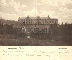 T2 1900 Tátralomnic, Tatranská Lomnica (Magas-Tátra, Vysoké Tatry); Nagy Szálloda. Kinyitható Képeslap / Hotel. Folding  - Non Classés