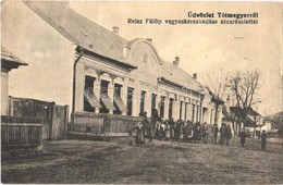 T2 1918 Tótmegyer, Slovensky Meder, Palárikovo; Reisz Fülöp Vegyeskereskedése, Utca / Street And Shop - Ohne Zuordnung