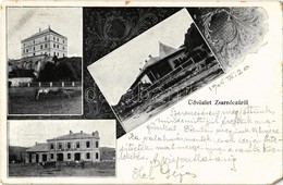 T3 1906 Zsarnóca, Zarnovica; Kincstári Kastély (Dóczy Várkastély), Erdőrendőrség, Szálloda / Castle (later Used As A For - Sin Clasificación
