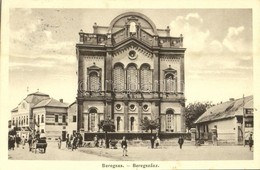 T2 1931 Beregszász, Berehove; Zsinagóga, Fürdő, Corso üzlet / Synagogue, Spa, Shop - Unclassified