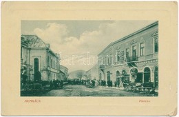 T2/T3 1910 Munkács, Mukacheve, Mukachevo, Mukacevo; Fő Utca, Zsinagóga, Ipar Testületi Iroda, Szálloda, Ornstein és Werm - Unclassified