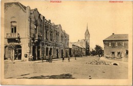 T2 Munkács, Mukacheve, Mukachevo, Mukacevo; Kossuth Utca, Goldstein Sándor és Berger Herman üzlete / Street, Shops - Non Classés