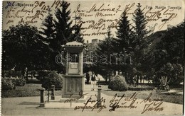 T2 1914 Belovár, Bjelovar; Trg. Marije Terezije / Square, Clock Column - Unclassified