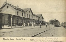 T2 1906 Bród, Nagyrév, Slavonski Brod, Brod An Der Save; Vasútállomás, Vonat / Railway Station, Train - Non Classificati